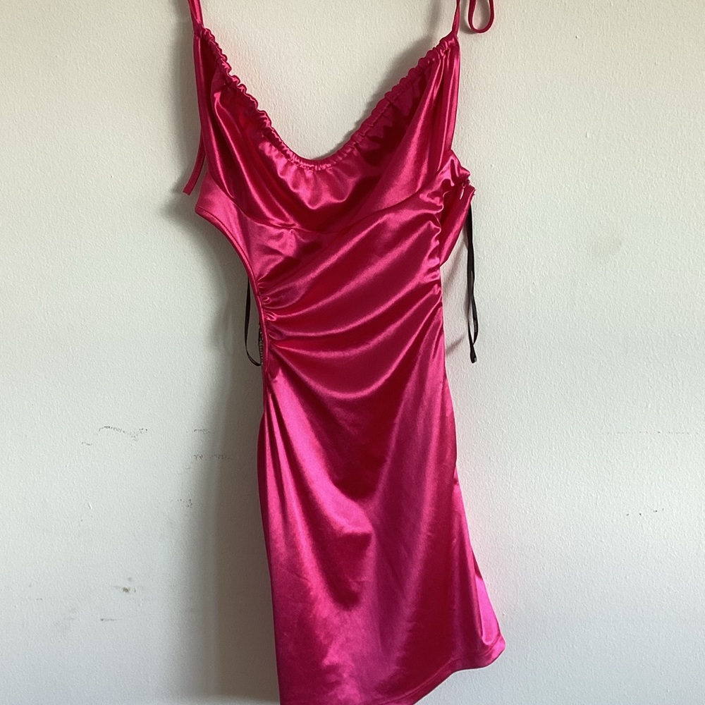 Pink Sexy dress with chain